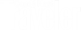 Condé Nast Traveler logo in white on transparent background.